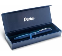 Гелевая ручка Pentel EnerGel в подарочной упаковке d 0.7 мм BL2007C-AK темно-синий металлический корпус черные чернила 610082