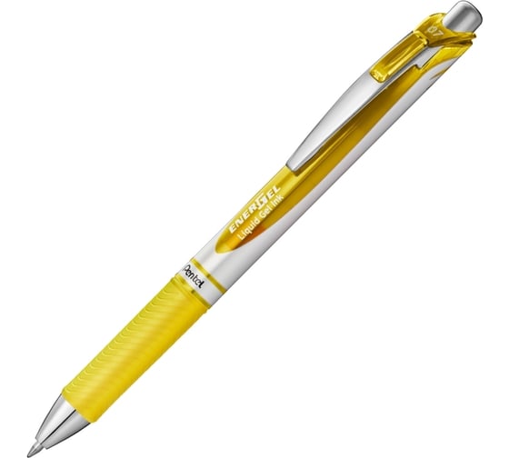 Гелевая ручка Pentel Energel d 0.7 мм 12 шт BL77-GX желтые чернила 686708