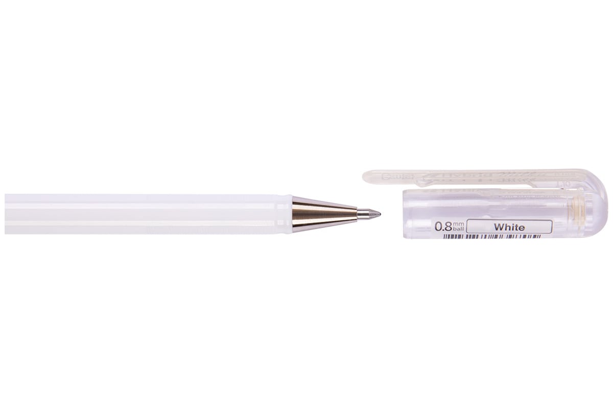 Гелевая ручка Pentel Hybrid Milky пастельные d 0.8 мм K108-PW белые чернила  597271 - выгодная цена, отзывы, характеристики, фото - купить в Москве и РФ