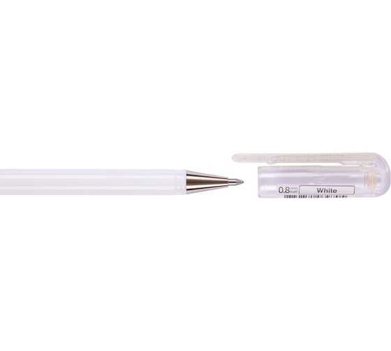 Гелевая ручка Pentel Hybrid Milky пастельные d 0.8 мм K108-PW белые чернила 597271