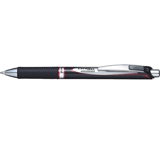 Автоматическая гелевая ручка Pentel c перманентными чернилами Energel Permanent d 0.7 мм 12 шт BLP77-BX красные чернила 610101