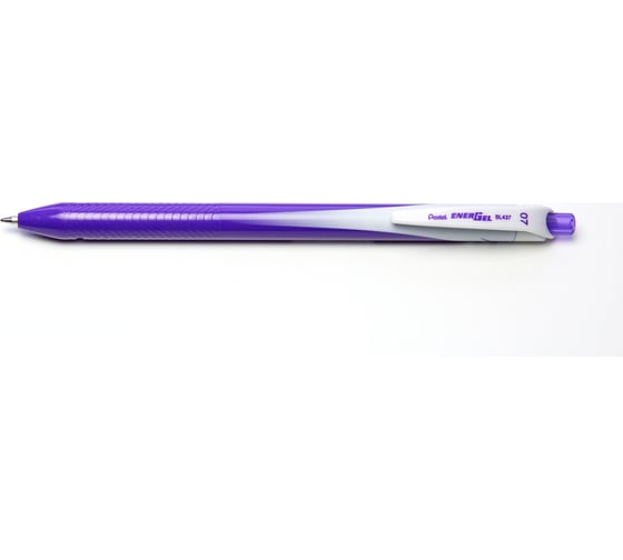 Автоматическая гелевая ручка Pentel Energel, одноразовая d 0.7 мм 12 шт BL437-V фиолетовые чернила 687474