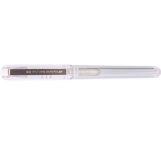 Гелевая ручка Pentel с металлическим наконечником Hybrid Gel Grip DX d 1 мм 12 шт K230-WO белые чернила 670069 1