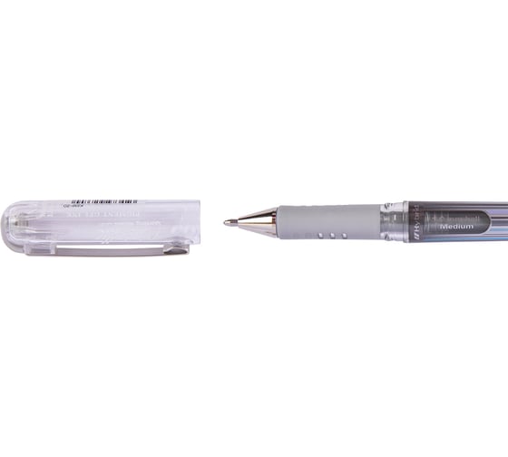Гелевая ручка Pentel с металлическим наконечником Hybrid Gel Grip DX d 1 мм 12 шт K230-ZO серебристые чернила 597264
