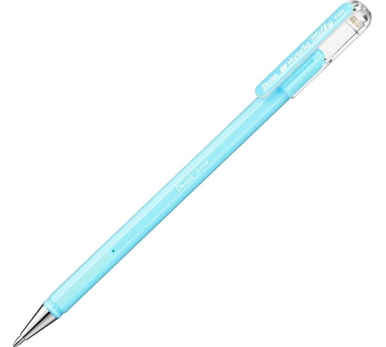 Гелевая ручка Pentel Hybrid Milky пастельные d 0.8 мм K108-PS голубые чернила 597269