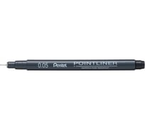 Линер Pentel Pointliner 0.05 мм 12 шт S20P-05A черные чернила 669180