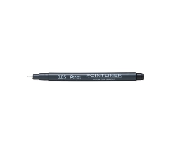 Линер Pentel Pointliner 0.05 мм 12 шт S20P-05A черные чернила 669180