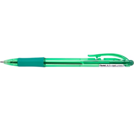 Автоматическая шариковая ручка Pentel Fine Line d 0.7 мм 12 шт BK417-D зеленые чернила 671346