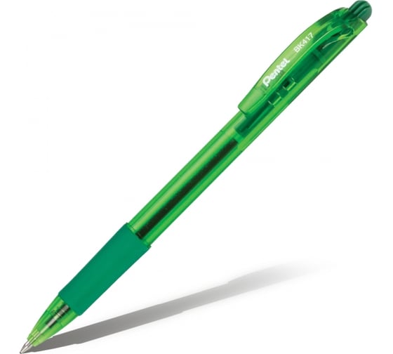 Автоматическая шариковая ручка Pentel Fine Line d 0.7 мм 12 шт BK417-D зеленые чернила 671346