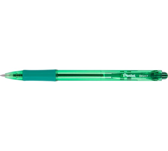 Автоматическая шариковая ручка Pentel Fine Line d 0.7 мм 12 шт BK417-D зеленые чернила 671346