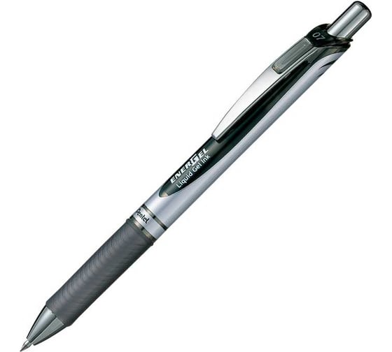 Гелевая ручка Pentel Energel d 0.7 мм 12 шт BL77-AO черные чернила 686699