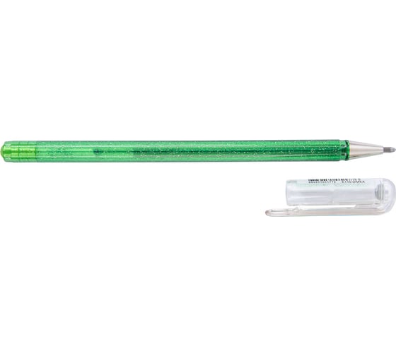 Гелевая ручка Pentel Hybrid Dual Metallic, d 1 мм K110-DMKX светло-зеленый металлик, синий, красный цвет чернил 674370
