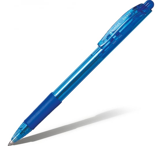 Автоматическая шариковая ручка Pentel Fine Line d 0.7 мм 12 шт BK417-C синие чернила 671345