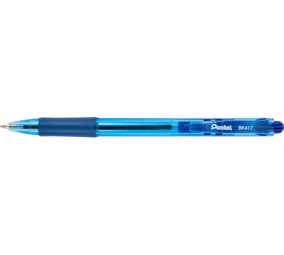 Автоматическая шариковая ручка Pentel Fine Line d 0.7 мм 12 шт BK417-C синие чернила 671345