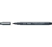 Линер Pentel Pointliner Calligraphy 2 мм 12 шт S20P-C20A черные чернила 708863