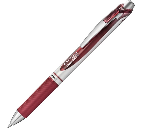 Гелевая ручка Pentel Energel d 0.7 мм 12 шт BL77-BGX вишневые чернила 686701