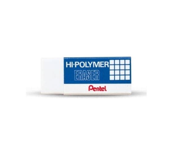 Ластик Pentel Hi-Polymer Eraser ZEH10 65x24.5x12.5 мм, 36 шт 670097