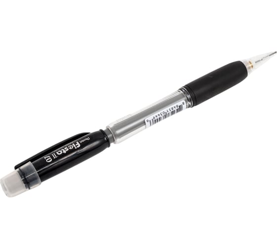 Автоматический карандаш Pentel Fiesta II AX127-AE c резиновым гриппом, 0.7 мм, 12 шт, черный корпус 597278