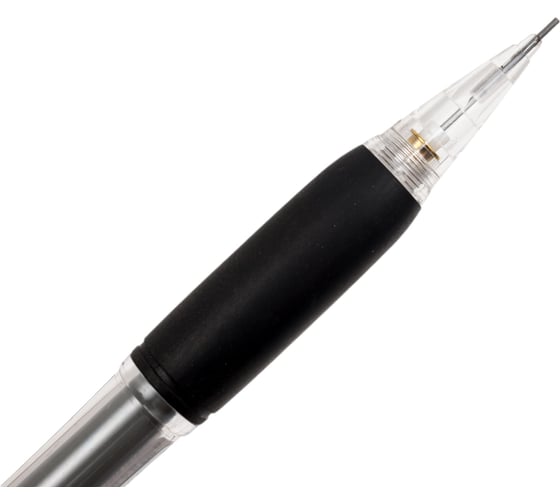 Автоматический карандаш Pentel Fiesta II AX127-AE c резиновым гриппом, 0.7 мм, 12 шт, черный корпус 597278