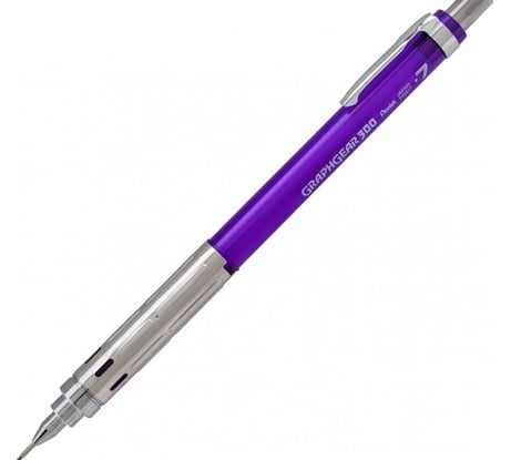 Автоматический карандаш Pentel GraphGear 300 PG317-TVX 0.7 мм, фиолетовый корпус 692937