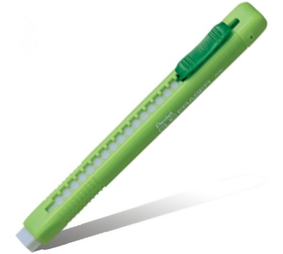 Ластик-карандаш Pentel Clic Eraser ZE80-K 12 шт, салатовый корпус 670092 1