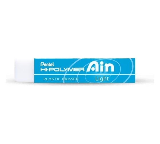 Большой ластик Pentel ZETL07 Hi-Polymer Ain Light 65x13.6x13.6 мм, 36 шт 670110 1