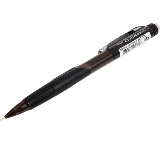 Автоматический карандаш Pentel CLICK -Twist-Erase PD275T-AX с боковой кнопкой, 0.5 мм, 12 шт, черный корпус 669170