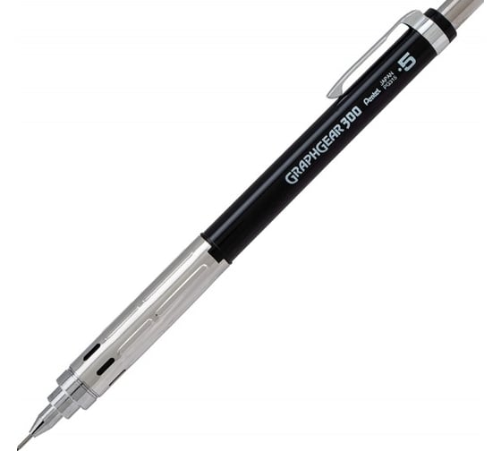 Автоматический карандаш Pentel GraphGear 300 PG315-AX 0.5 мм, черный корпус 692933 1