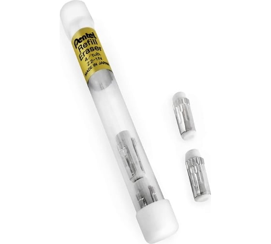 Сменные ластики для профессиональных карандашей Pentel Z2-1N 4 шт в тубе, 13.8x4.25 мм, 12 шт 670089