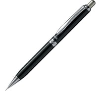 Автоматический карандаш Pentel A811A металлический корпус, черный лак, лазерная гравировка, 0.5 мм, в пакете, с европодвесом 673828