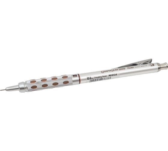 Автоматический профессиональный карандаш Pentel PG1013-E 0.3 мм, металлический корпус 609984