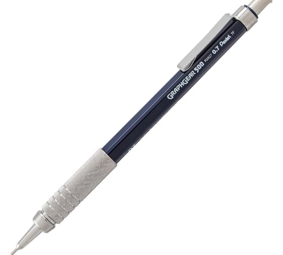 Автоматический профессиональный карандаш Pentel Graphgear 520 PG527-CX 0.7 мм, синий корпус, 0.7 мм 698481
