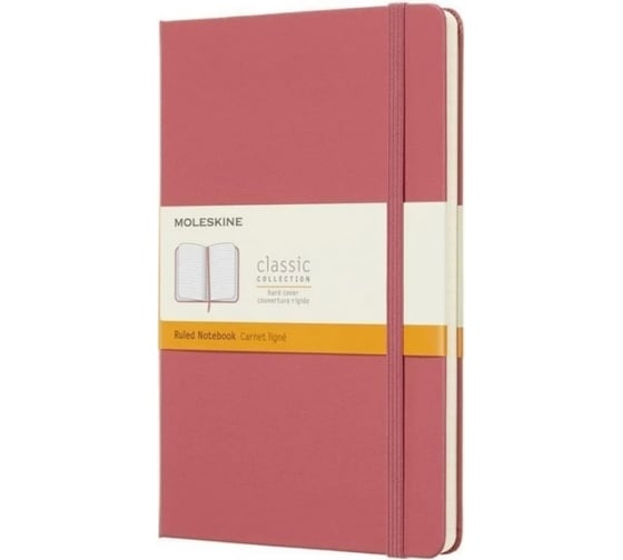 Блокнот Moleskine Classic Large, 240 стр., розовый, в линейку 1048975QP060D11 1