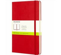 Блокнот Moleskine Classic Large, 240 стр., красный, нелинованный 385222QP062R