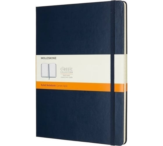 Блокнот Moleskine Classic Large, 240 стр., синий, в линейку 385232QP060B20 1