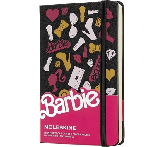 Блокнот Moleskine Barbie LE, цвет черный, без разлиновки 1028675LEBRQP012 1