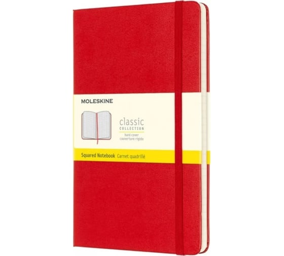Блокнот Moleskine Classic Large, 240 стр., красный, в клетку 393809QP061R 1