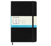 Блокнот Moleskine Classic Large, 240 стр., черный, пунктир 393775QP066
