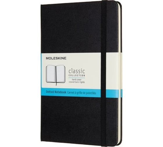 Блокнот Moleskine Classic Medium, 240 стр., черный, пунктир 1127659QP053 1