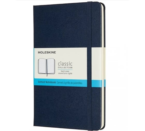 Блокнот Moleskine Classic Medium, 240 стр., синий, пунктир 1127903QP053B20 1