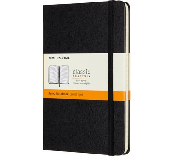 Блокнот Moleskine Classic Medium, 240 стр., черный, в линейку 1127639QP050 1