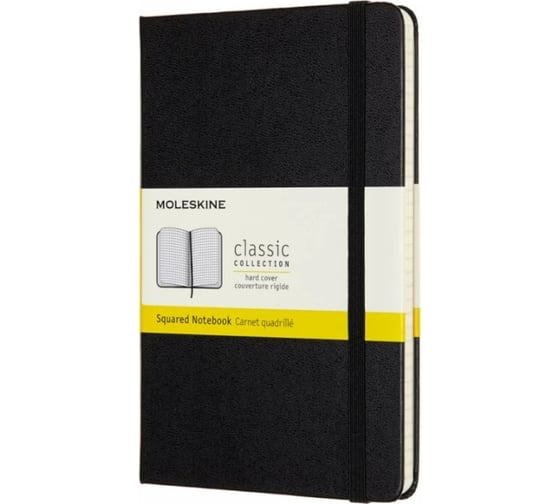 Блокнот Moleskine Classic Medium, 240 стр., черный, в клетку 1127644QP051 1