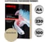 Обложки для переплета картонные беж.кожа A4,230г/м2 Комус 100шт/уп 254599 1
