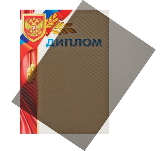 Пластиковые обложки для переплета ProMega office А4 400 мкм дымчатые с рисунком, 100 шт в упаковке 368906