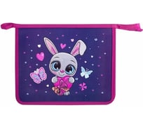 Папка для тетрадей ПИФАГОР Lovely Bunny А5, 1 отделение, пластик, на молнии 271493