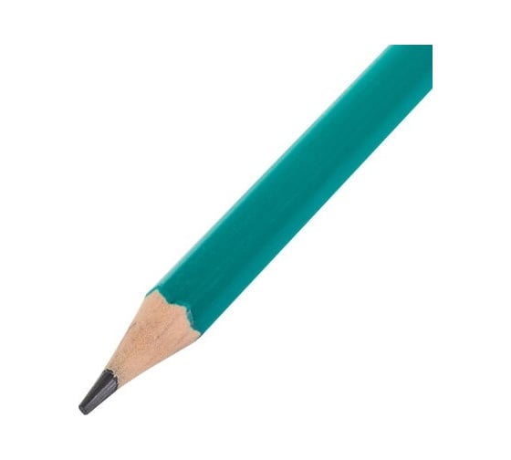 Чернографитные карандаши Staff Budget Blp-02 Hb, набор 12 штук, с ластиком 181923