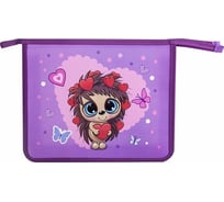 Папка для тетрадей ПИФАГОР Awesome А5, 1 отделение, пластик, на молнии 271494