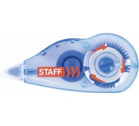 Корректирующая лента Staff Profit 5 мм х 6 м, механизм перемотки, корпус голубой, блистер, европодвес 271254