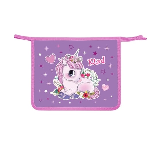 Папка для тетрадей ПИФАГОР Happy Unicorn А5, 1 отделение, пластик, на молнии 271495