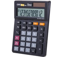 Настольный калькулятор DELI touch em01320 12-разрядный черный 108x15x175 мм 1754762